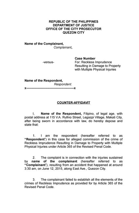 Reckless Imprudence Philippines .